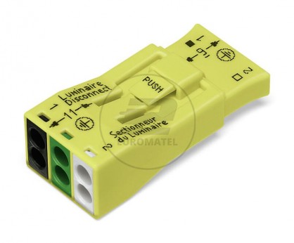 Wielowtyk oświetleniowy 3-biegunowy żółty 873-953