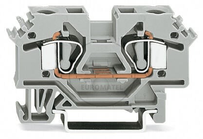 Złączka szynowa 2-przewodowa 6mm2 szara 282-601