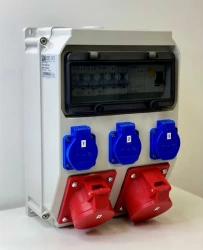 Rozdzielnica stacjonarna ADAMÓW 32A/5P 16A/5PxC16 3xGSx3xC16 FI40/4/0,03 IP44 9036510W